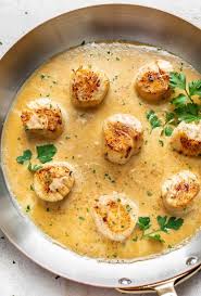 Creamy Lemon Garlic Pan Seared Scallops Scallops Seared Pan Seared Scallops Scallop Recipes