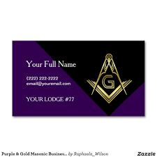 Mason app is your resource for masonic tools. Purple Gold Masonic Business Cards Freemasonry Business Card Zazzle Com In 2021 Black Business Card Business Card Template Custom Business Cards