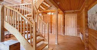 Takes approximately 30 to 45 minutes to assemble rails to steps. Log Prefabricated Houses Directly From Producer Palmatin