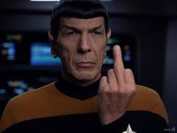 I think Spock is pissed...