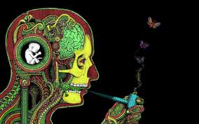 A wallpaper or background (also known as a desktop wallpaper, desktop background, desktop picture or desktop image on computers) is a digital image (photo, drawing etc.) used as a decorative background of a graphical user interface on the screen of a computer, mobile communications device or other electronic device. Trippy Smoke Weed Backgrounds Wallpaper Cave
