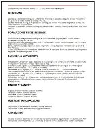 Esempi Di Cv Insegnante Di Lingua Ilcvperfetto