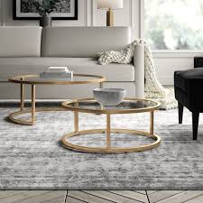 Evie 2 Piece Coffee Table Set Reviews Joss Main Coffee Table Nesting Coffee Tables Gold Coffee Table
