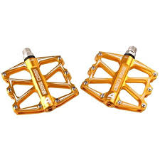 Mountain bike pedals are usually sold with cleats specific to those pedals. 1 Pair Metal Aluminum Alloy Gold Bike Pedals Light Stable Robust Safe Flat Mountain Mtb Bicycle Cycling Sealed Bearing Pedals Road Bike Pedals 4 Bearings Buy Online In Antigua And Barbuda At