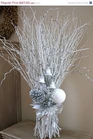 Birch Branches For Sale Christmas Sale 35 Christmas Arrangement White By Floralsfromhome Christmas Arrangements Winter Wedding Decorations Arrangement