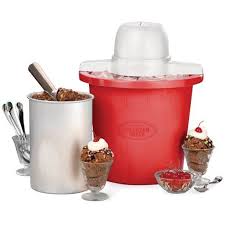 Nostalgia Icmp4rd 4 Quart Electric Ice Cream Maker Walmart Com Electric Ice Cream Maker Ice Cream Maker Homemade Ice