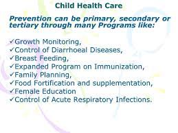 A marketing campaign about the importance of physical. Child Health Care Ppt Download