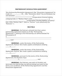 Termination Letter Business Partner Partnership Sample Lettering Book Cover Template Agreement