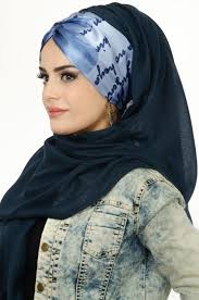 Aise Tesettur Lacivert Bebe Mavi Dantel Hazir Burgu Sal Mavi Dantel Moda Stilleri Moda