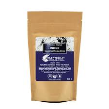 Coloration naturelle pour personne brune. Coloration Indigo Naturelle Bio 200g Anazwina Maroc