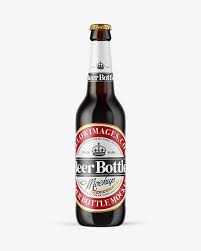 Download Amber Glass Bottle With Red Ale Mockup In Bottle Mockups On Yellow Images Object Mockups PSD Mockup Templates