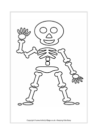 Skeleton Halloween Coloring Halloween Coloring Pages Halloween Skeletons