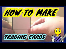 Our trading card printing services can also be used to create your own card game. How To Make Your Own Trading Cards By Hand Youtube
