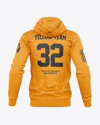 Download Melange Men S Full Zip Hooded Sweatshirt Mockup In Apparel Mockups On Yellow Images Object Mockups