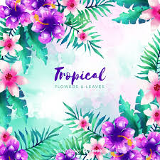See more ideas about background pictures, flower backgrounds, flower background wallpaper. Watercolor Tropical Background Free Vector Nohat Free For Designer