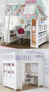 Choose pieces that work as storage and furniture: Furniture Together Combines Storage Invest Saving Sleep Space Ideas Small Room Kids Loft Space Saving Furniture Small Kids Room Room Ideas Bedroom