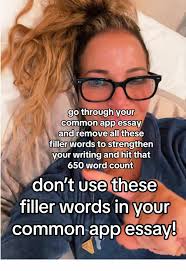 Eliminate Filler Words for a Stronger Common App Essay