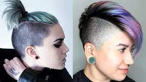 Although shaved hairstyles can look amazing on women of all ages, if you know how to carry it off, yet this particular hairstyle works extremely well with young girls. Long Top Short Sides Haircut Women Extreme Short Hair Cut For Women Youtube