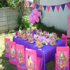 Birthday Table Set Up For A Bratz Party 7th Birthday Party Ideas Birthday Crafts 1st Birthday Parties