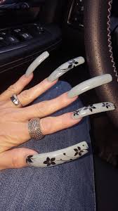 False nails full cover manicure fake tips manicure long acrylic fashion splicing removable natural french square extension nails. Long Nail Enthusiast Curved Nails Long Square Acrylic Nails Long Square Nails