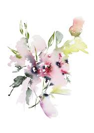 Watercolor Painting Of Flowers Showing Abstract Flower Etsy Floral Prints Art Abstract Floral Art Floral Watercolor