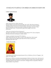 Pahlawan adalah sebutan bagi mereka yang luar biasa berjasa bagi bangsanya. 10 Pahlawan Nasional Yang Berjuang Sebelum Tahun 1908