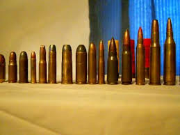 Comparison Of Ammo From 22 To 50 Cal