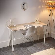 Solid Oak Desk With Whitewashed Distressed Effect Etsy Solid Oak Desk Oak Desk Home Office Decor
