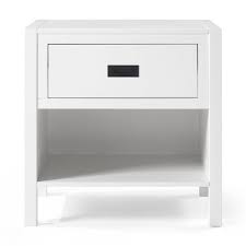 Our white and black styles in compact or round come with drawer facility to stash your belongings, while exuding an impeccable finish to your. Single Drawer Classic Bedside Table Nightstand White Saracina Home Target