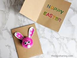 You'll never be stuck for inspiration. Pom Pom Bunny Easter Card The Joy Of Sharing