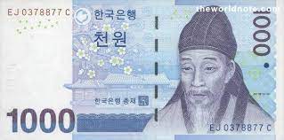 Convert malaysian ringgit to south korean won. 1000 Won Note Bill 1000 Samples S Pictures Photos Images Krw Banknotes