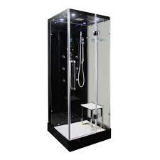 Everything you need to know. Insignia Noire 900 X 900 Hinged Steam Shower Cabin Noire90 Noire90