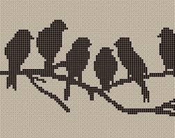 Counted Cross Stitch Pattern Bride In Wedding Dress Abstract Breien En Haken Steek Kruissteek Vogel