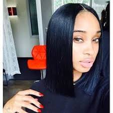 It is important that you do not put any tension on the hair as you hold it to be cut. Red Blunt Cut Bob Weave Novocom Top