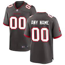 Find the new 2020 tampa bay buccaneers mens jerseys at the bucs pro shop. Men S Nike Pewter Tampa Bay Buccaneers Alternate Custom Game Jersey