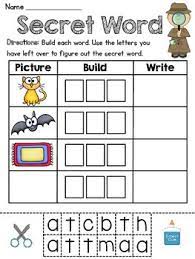 Celebrate earth day with free printables! Free Short A Secret Word Literacy Centers By Miss Giraffe Tpt