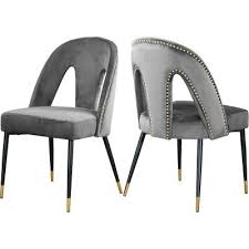 Everly Quinn Connor Upholstered Dining Chair Wayfair In 2020 Dining Chairs Velvet Dining Chairs Contemporary Dining Chairs