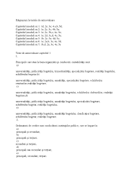 Răspunsuri la testele de autoevaluare contabilitate. RÄƒspunsuri La Testele De Autoevaluare Contabilitate