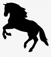 Download Hd Jumping Horse Silhouette Facing Left Side View Svg Horse Silhouette Transparent Background Clipart And Horse Silhouette Horses Background Clipart