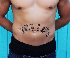 Dennis 'dago' coelho, the tattoo artist who worked on tupac, told the source that when it came to choosing his ink, it had to have a meaning and be something nobody had. Thug Life Temporary Tattoos Thug Life Tattoo Tupac Thug Life Tattoo Thug Life