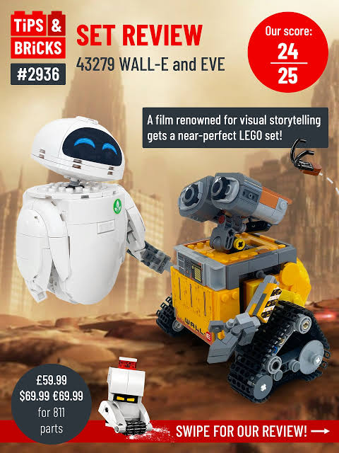 2936 SET REVIEW: 43279 WALL-E and EVE - Tips&Bricks