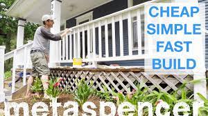 Simple Porch Railing Build Youtube