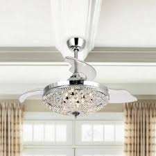 42 Schulze 3 Blade Retractable Blades Ceiling Fan With Remote Control And Light Kit Included In 2020 Ceiling Fan Chandelier Ceiling Fan With Light Chandelier Fan