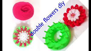 Woolen Flower Tutorial Very Easy Woolen Flower Making Stencil Tool Flower Tutorial Woolen Flower Flower Making