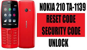 I forgot my nokia 1200 security code 2017. Nokia 210 Ta 1139 Reset Code Security Code Unlock Coding Nokia Unlock