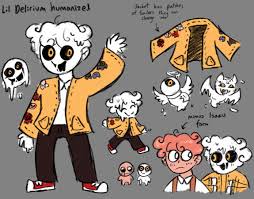 Someone asked me to make a humanized lil delirium : rbindingofisaac