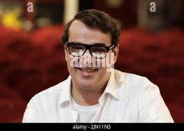 Actor Luis Merlo poses during a portrait session at the Alcazar theater in  Madrid. (Photo by Atilano Garcia