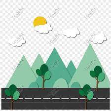 Perjalanan dengan mobil, jalan semen, jalan aspal di antara rumput, sudut, penggerak png. Gambar Jalan Estetika Gratis Png Bahan Lapisan Transparan Png Grafik Gambar Unduh Gratis Lovepik