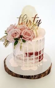 Rose Gold 30th Birthday Cake For Her 30th Birthday Cake Topper Reads Thirty 30 Birthday Cake 30th Birthday Cake Topper 40th Birthday Cakes