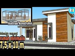 Atap jenis ini memang sangat fungsional dan ekonomis. Rumah Minimalis Atap Cor 7 5x10 Meter Youtube